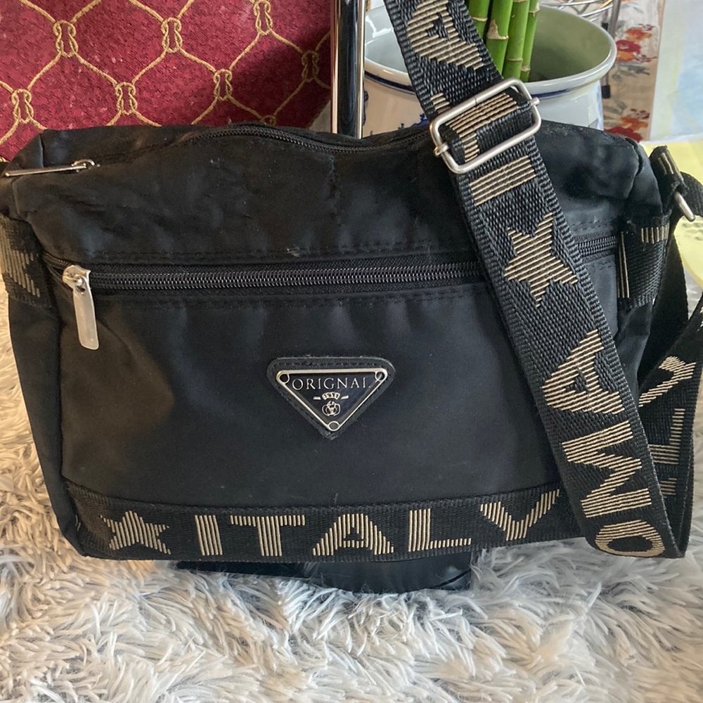 Nylon crossbody bag, Black